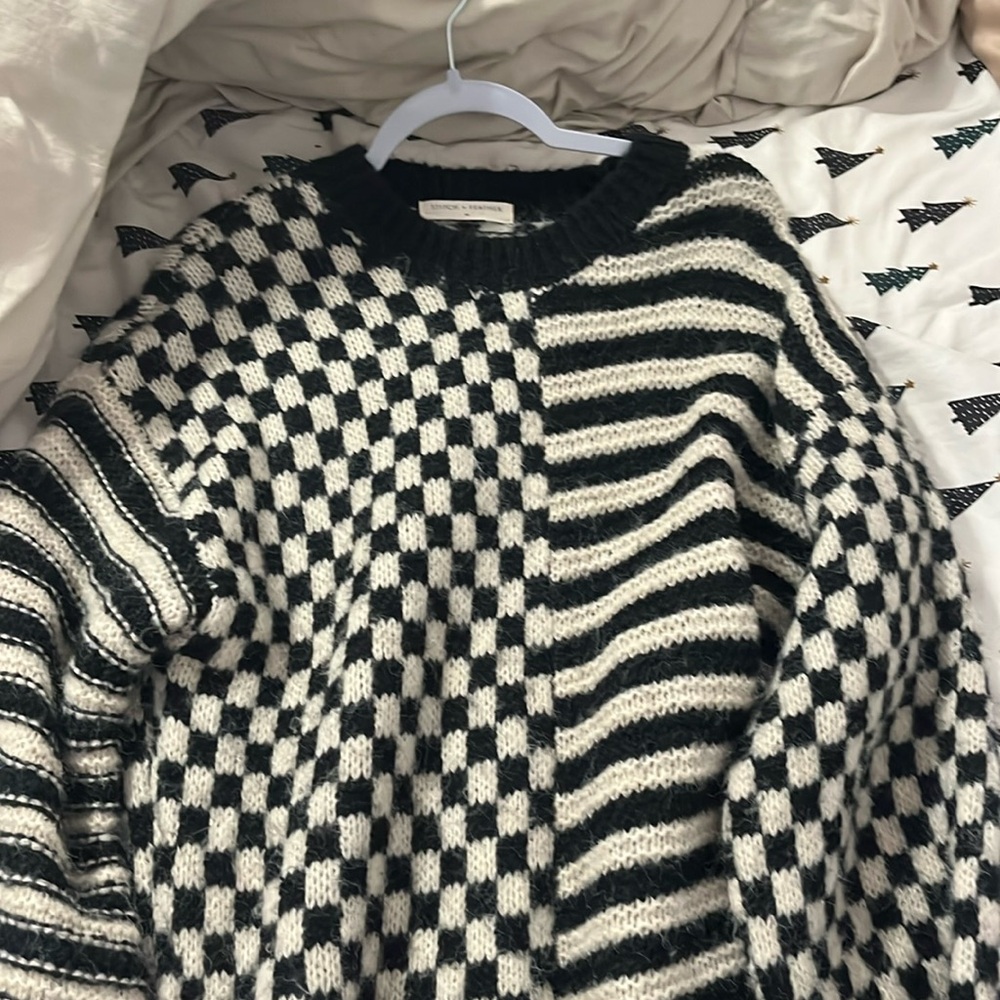 Checkered sweater